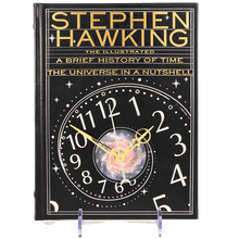 Load image into Gallery viewer, A Brief History of Time by Stephen Hawking Book Clock - The Clock Library