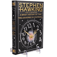 Load image into Gallery viewer, A Brief History of Time by Stephen Hawking Book Clock - The Clock Library