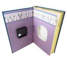 Load image into Gallery viewer, Aesop's Fables Leather Bound Book Clock - The Clock Library