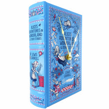 Load image into Gallery viewer, Alice's Adventures In Wonderland Book Clock - The Clock Library
