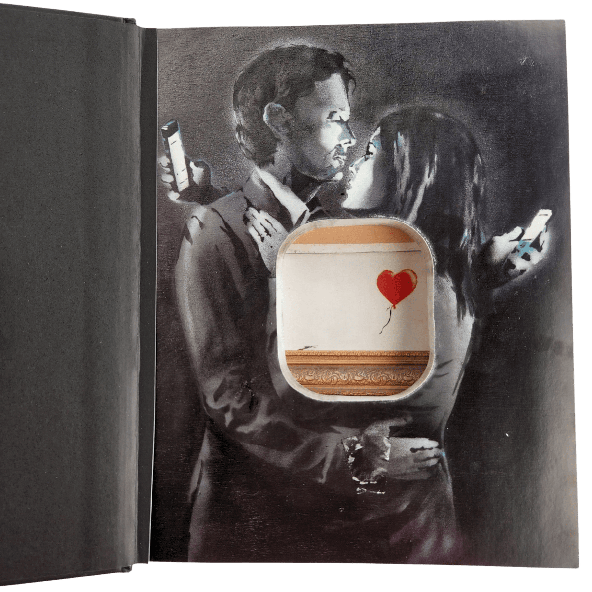 Banksy Book Clock – The Clock Library