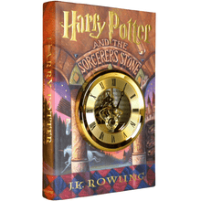Load image into Gallery viewer, Harry Potter and the Scorcerer's Stone Skeleton Gears Book Clock - The Clock Library