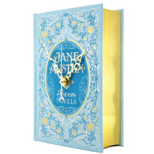 Load image into Gallery viewer, Jane Austen Seven Novels Leather Bound Book Clock - The Clock Library