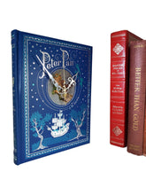 Load image into Gallery viewer, Peter Pan Leather Bound Book Clock - The Clock Library