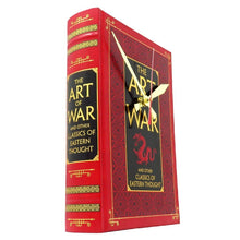 Load image into Gallery viewer, The Art of War Leather Bound Book Clock - The Clock Library