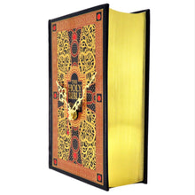 Load image into Gallery viewer, The Bible Leather Bound Book Clock - The Clock Library