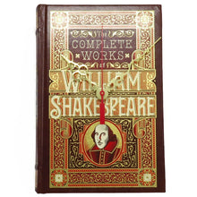 Load image into Gallery viewer, The Complete Works of William Shakespeare Book Clock - The Clock Library