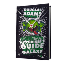 Load image into Gallery viewer, The Hitchhikers Guide to The Galaxy Book Clock - The Clock Library