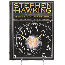 Load image into Gallery viewer, A Brief History of Time by Stephen Hawking Book Clock - The Clock Library
