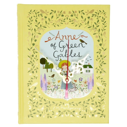 Anne of Green Gables Leather Bound Book Clock - The Clock Library