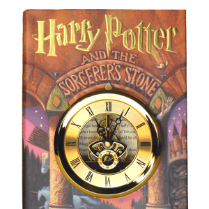 Harry Potter and the Scorcerer's Stone Skeleton Gears Book Clock - The Clock Library
