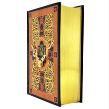 Load image into Gallery viewer, The Bible Leather Bound Book Clock - The Clock Library
