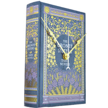 Load image into Gallery viewer, The Bronte Sisters Three Novels Book Clock - The Clock Library
