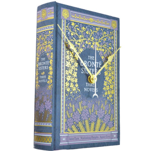 The Bronte Sisters Three Novels Book Clock - The Clock Library