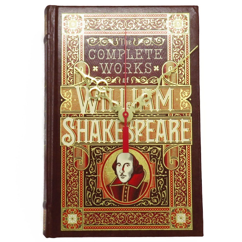 The Complete Works of William Shakespeare Book Clock – The Clock Library