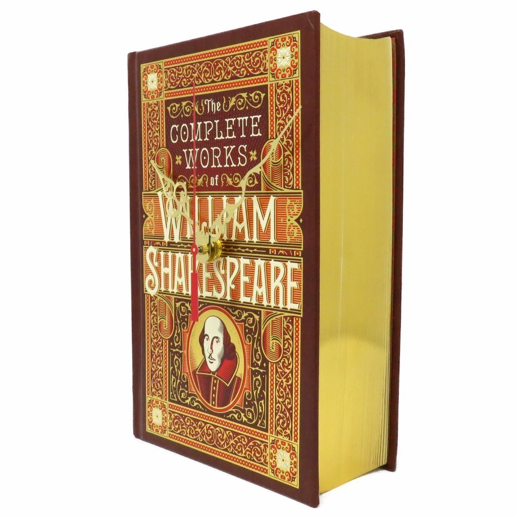The Complete Works of William Shakespeare Book Clock - The Clock Library