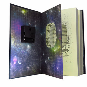 The Hitchhikers Guide to The Galaxy Book Clock - The Clock Library